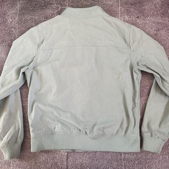 Women's Carhartt Crawford Rugged Flex Mint Relaxed Fit Canvas Bomber Jacket Sz M - Picture 3 of 4